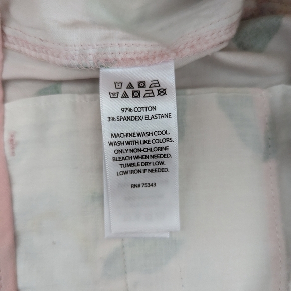 CYNTHIA Rowley yellow lemon print pink base cotton shorts size 4 - Picture 11 of 12